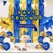 Navy Party Decorations, Blue Gold Naval Military Banner, Navy Bound Themed Cake Topper、Sash、Ballons、Curtain,Star Balloons Supply , Farewell Party Welcome Boot Camp Bound Decorations